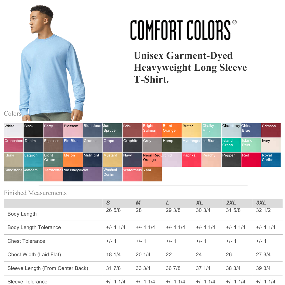 Comfort Colors Heavyweight Long Sleeve Tee | Unisex