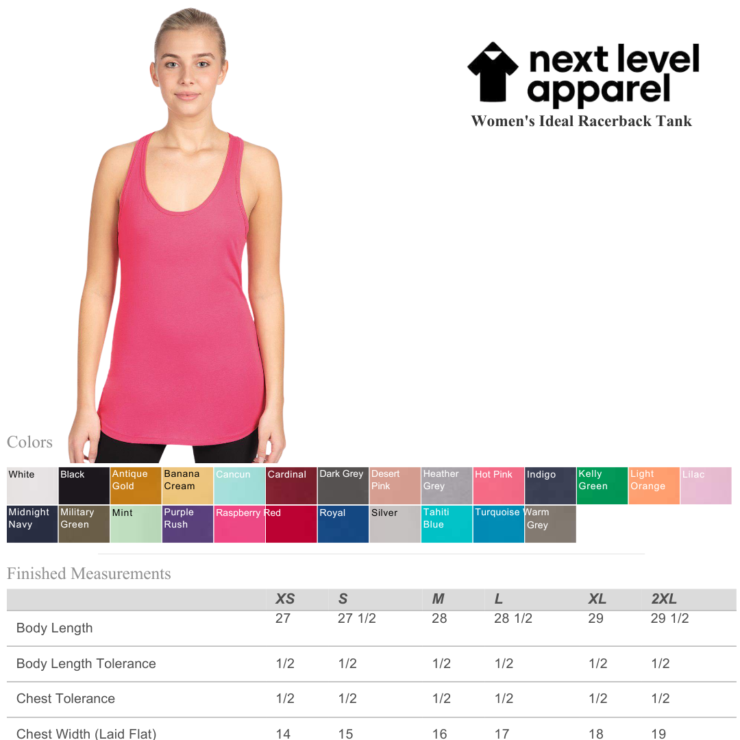 Women’s Racerback Tank Top – Soft Lightweight Everyday Fit