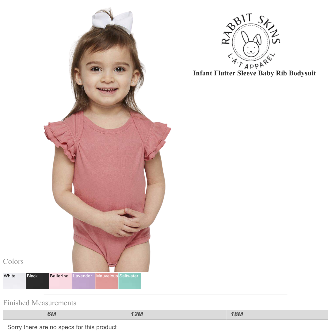 Infant Flutter Sleeve Cotton Bodysuit – Soft Baby One-Piece