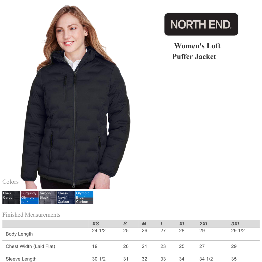 Women’s Loft Puffer Jacket Warm Lightweight Everyday Comfort