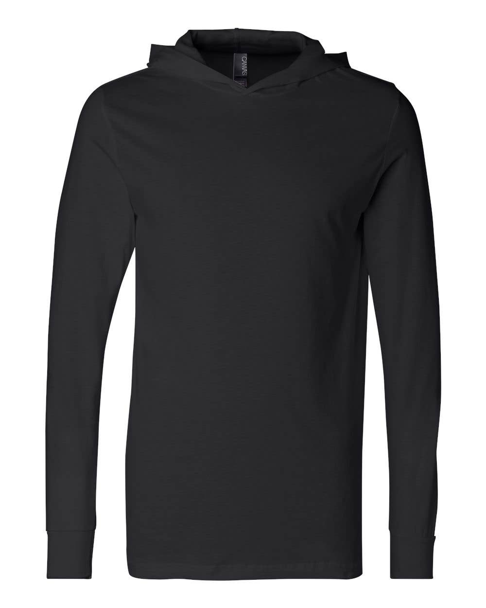 Unisex Jersey Hooded Long Sleeve Tee – Lightweight Comfort