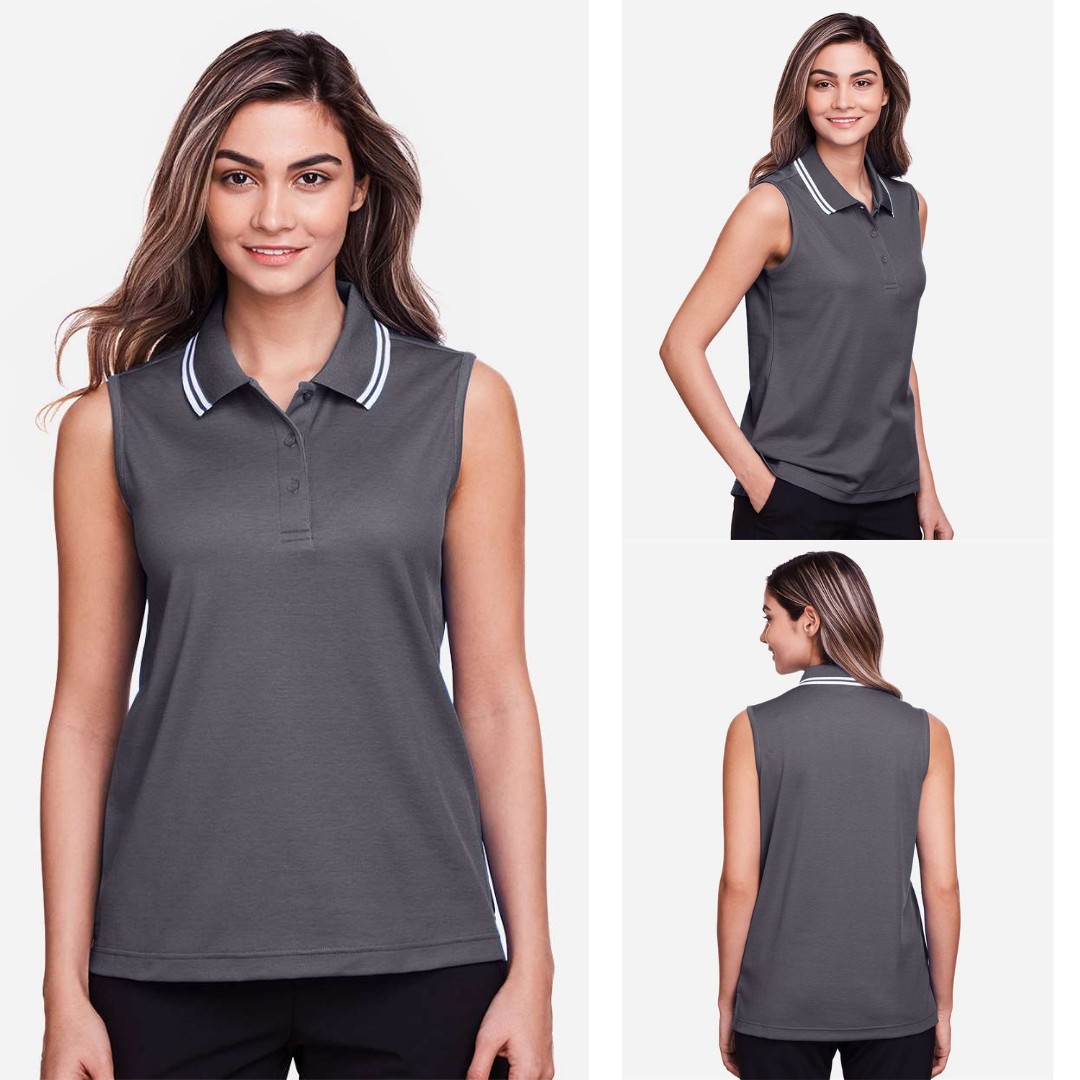 Women’s Sleeveless Performance Polo Breathable, Modern Fit