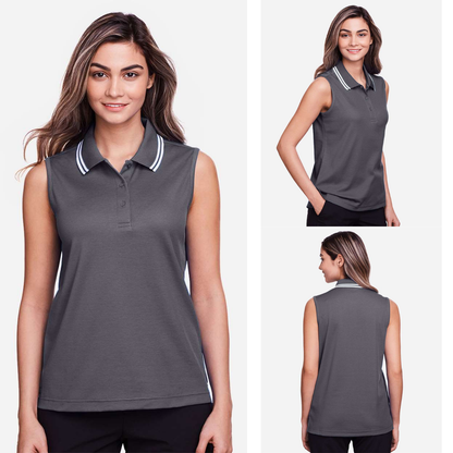 Women’s Sleeveless Performance Polo Breathable, Modern Fit