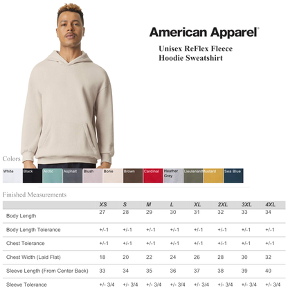American Apparel ReFlex Fleece Hoodie | Mid-Weight Comfort