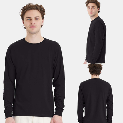 Long Sleeve Top | 100% Cotton Essential Comfort Tee