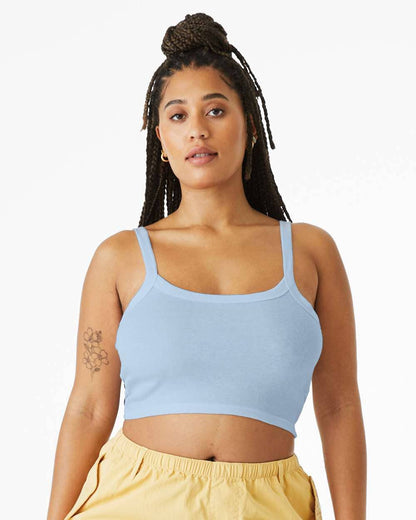 BELLA + CANVAS Women’s Micro Rib Spaghetti Strap Tank Top