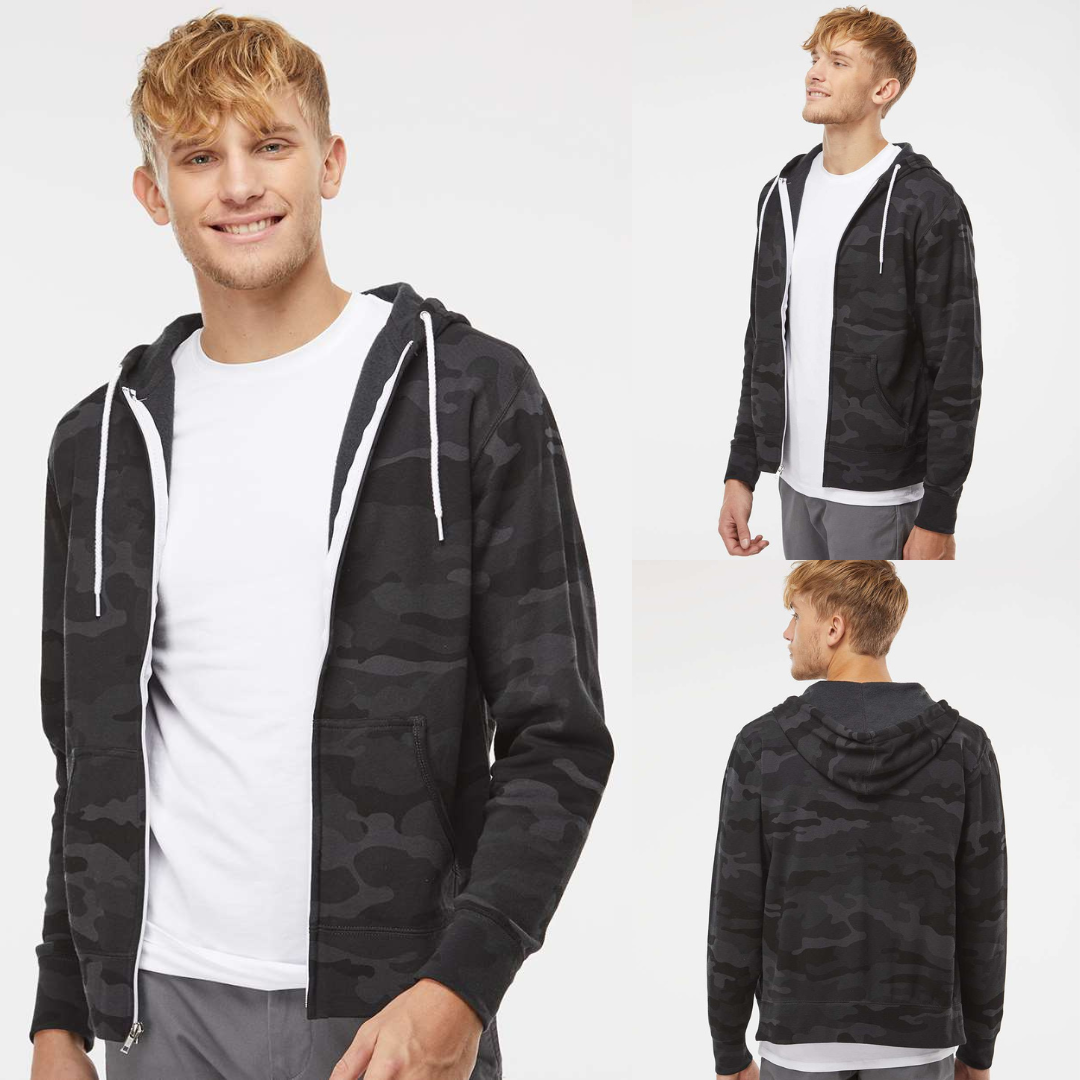 Unisex Lightweight Full-Zip Hoodie – Slim Fit Sweatshirt