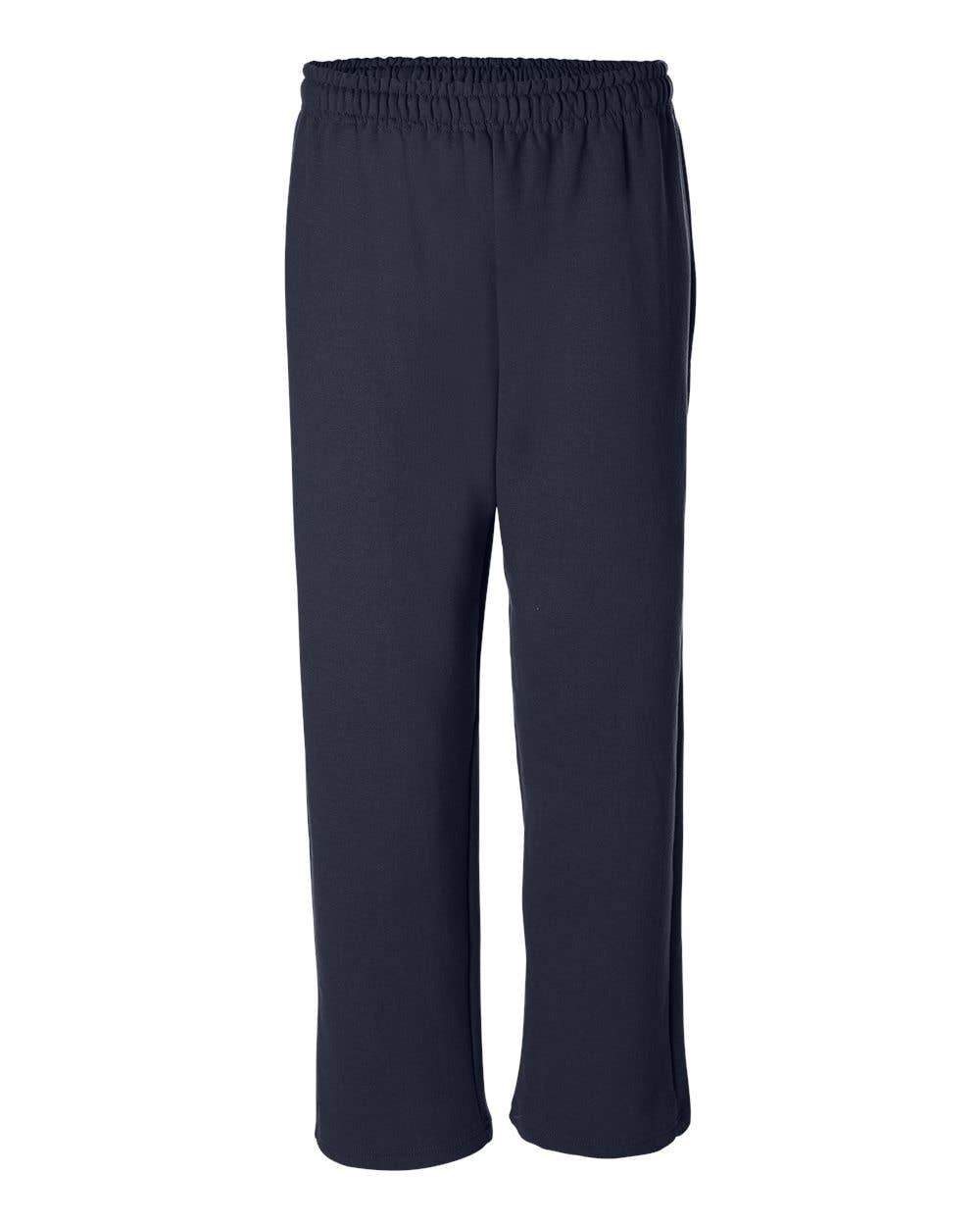 Gildan Unisex Open Bottom Sweatpants Relaxed Fit Fleece Pant