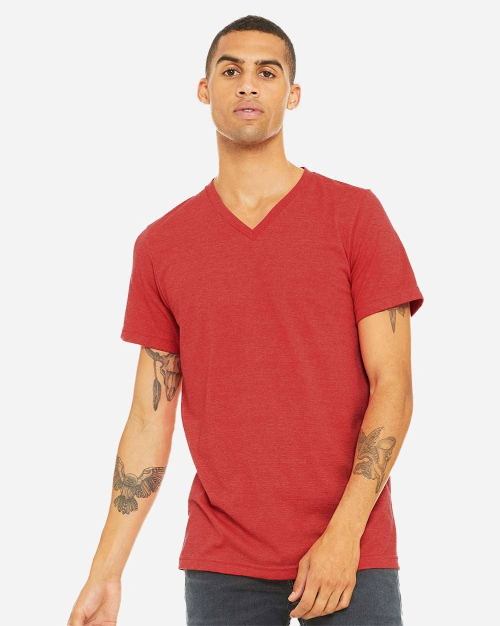 Bella Canvas Unisex V-Neck Heather T-Shirt