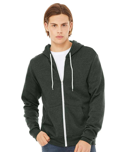 Unisex Sponge Fleece Full-Zip Hoodie | Comfort Soft Cotton