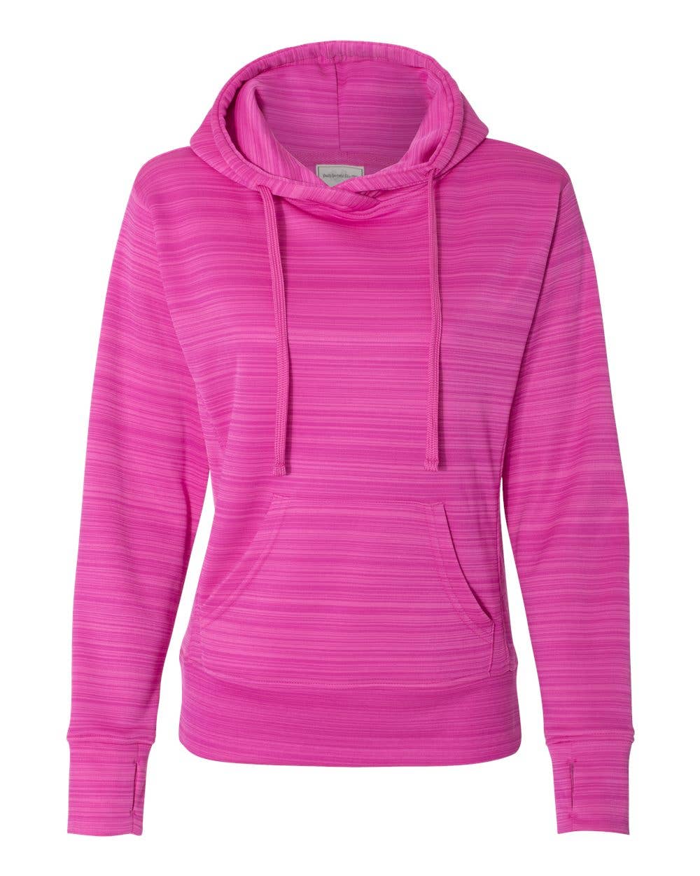 Women’s Performance Fleece Hoodie | Soft Striped Pullover wi