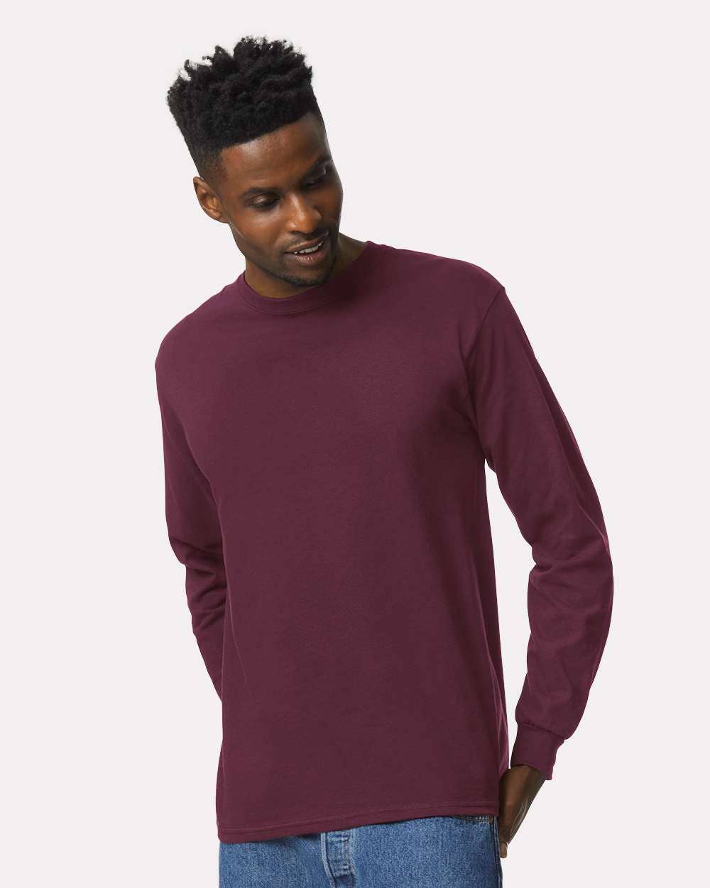 Ultra Cotton Long Sleeve Shirt Classic Fit Heavyweight