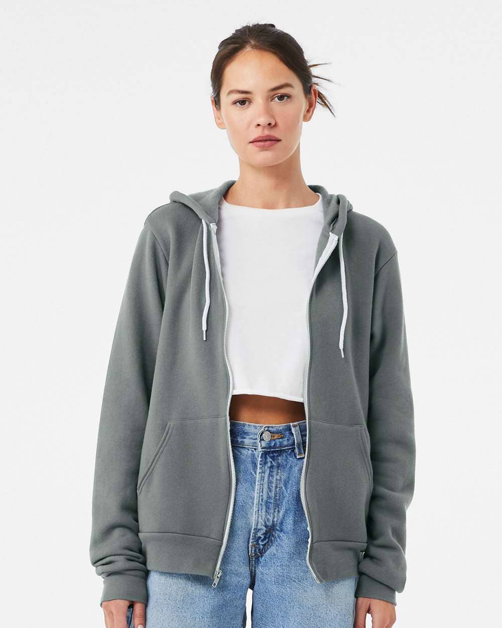Unisex Sponge Fleece Full-Zip Hoodie | Comfort Soft Cotton
