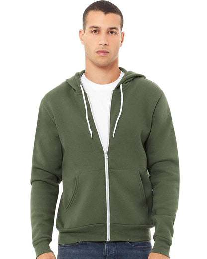 Unisex Sponge Fleece Full-Zip Hoodie | Comfort Soft Cotton