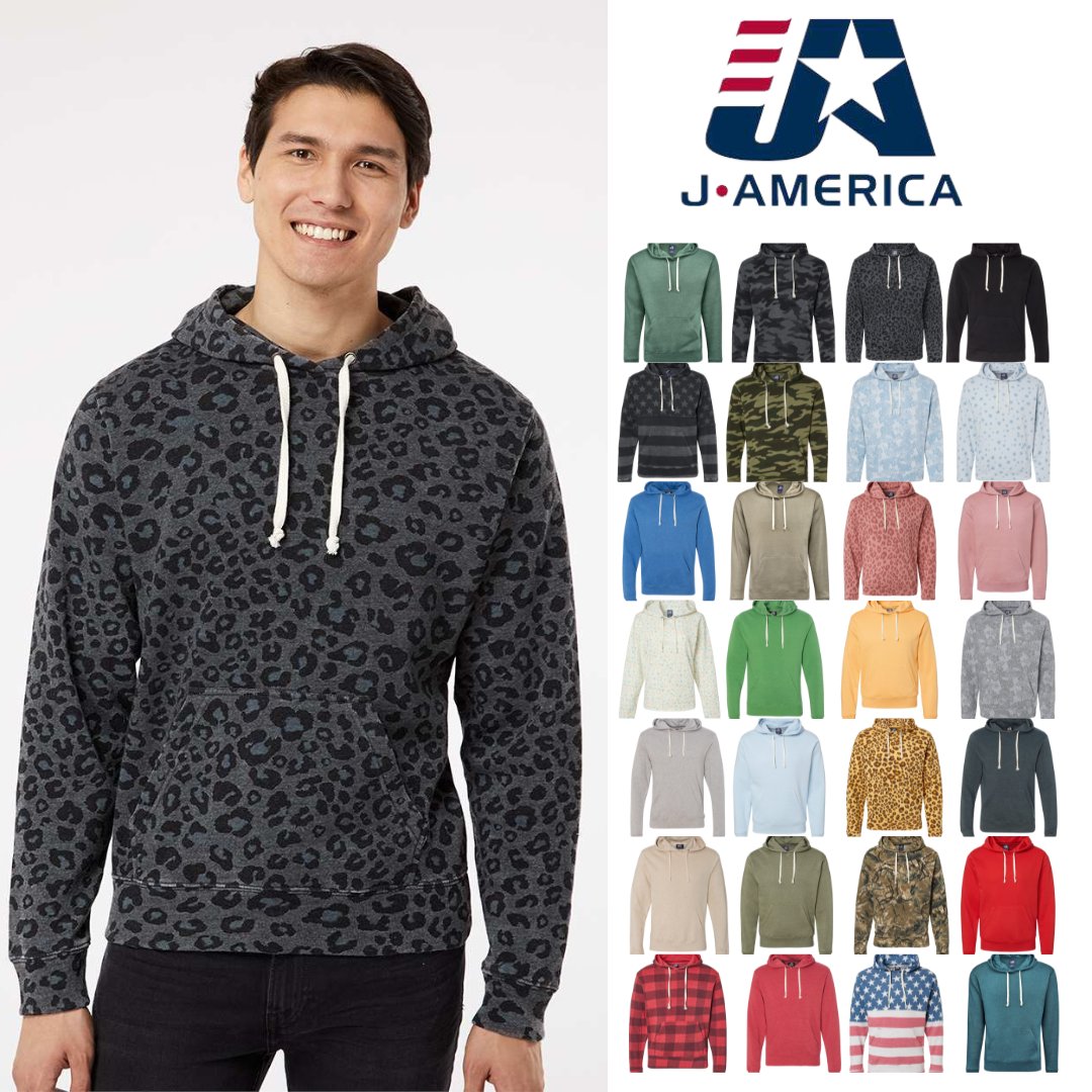 Men’s J. America Relaxed Fit Soft Triblend Fleece Hoodie