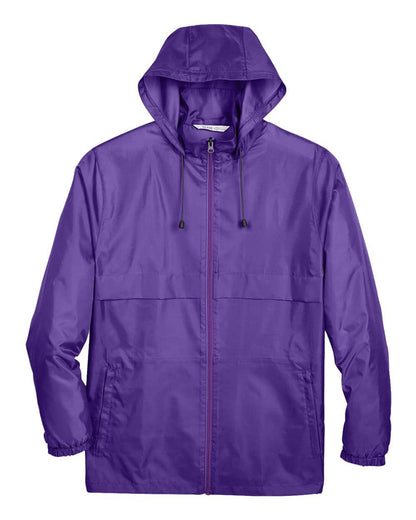 Unisex Lightweight Hooded Windbreaker Jacket Water-Resistant