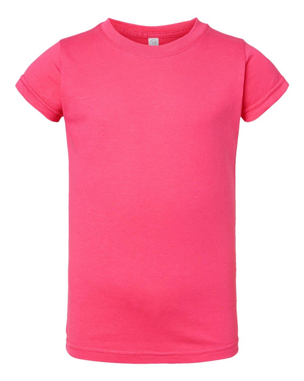 Toddler Girls Fine Jersey T-Shirt Soft Cotton Tee 2T–5/6
