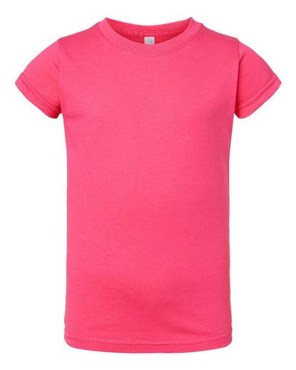 Toddler Girls Fine Jersey T-Shirt Soft Cotton Tee 2T–5/6
