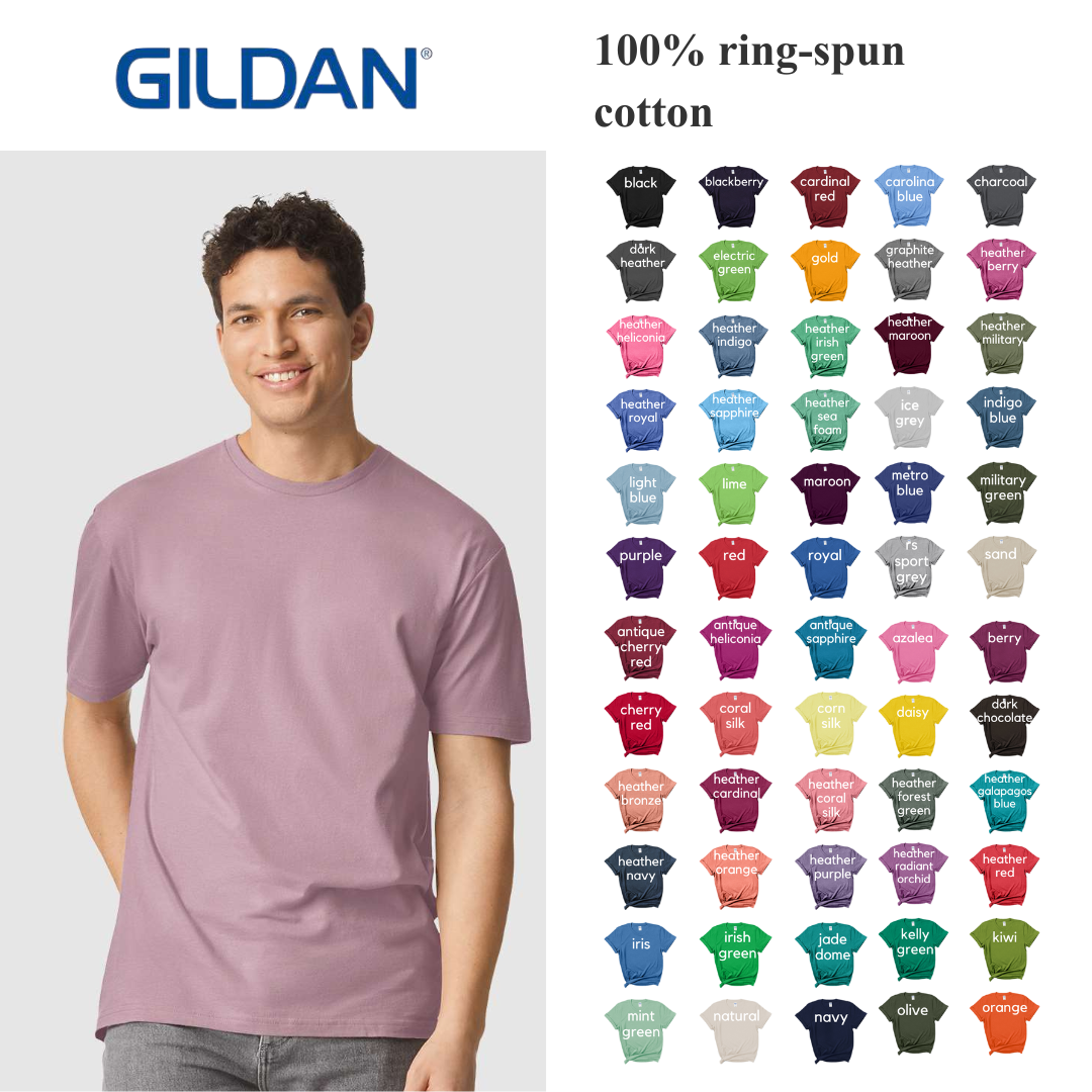 Gildan 64000 Softstyle Tee – Unisex Lightweight Comfort