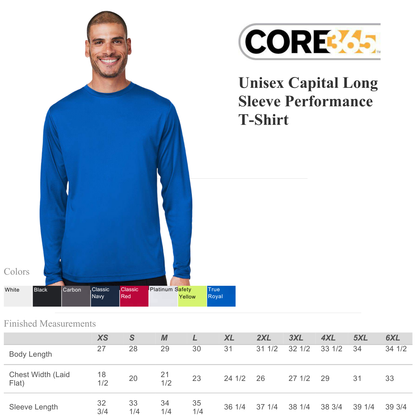 Unisex Performance Long Sleeve Lightweight Tee | XS–6XL