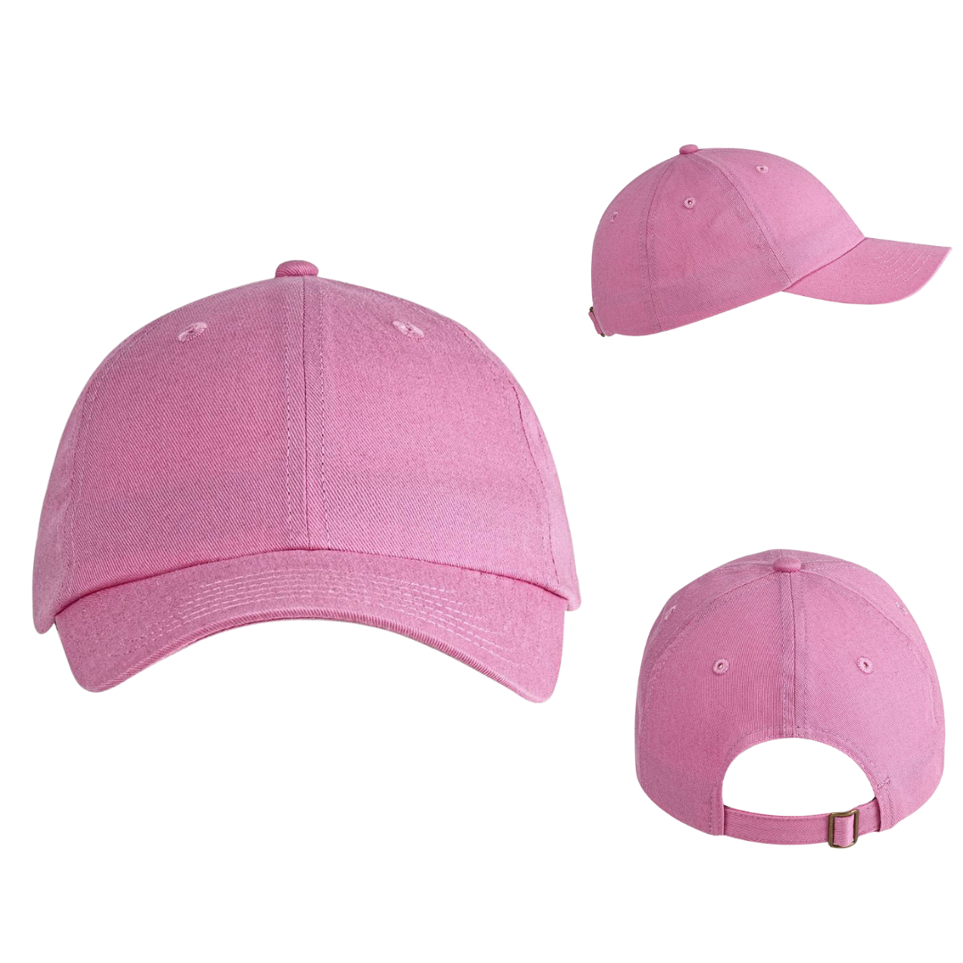 Youth Classic Brushed Twill Cap One Size Adjustable Kids Hat