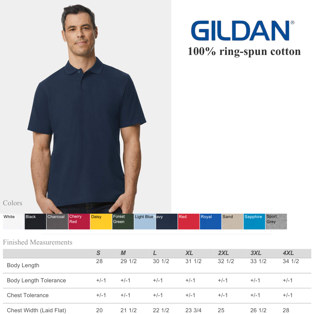 Ring-Spun Cotton Piqué Polo – Unisex Softstyle Collection
