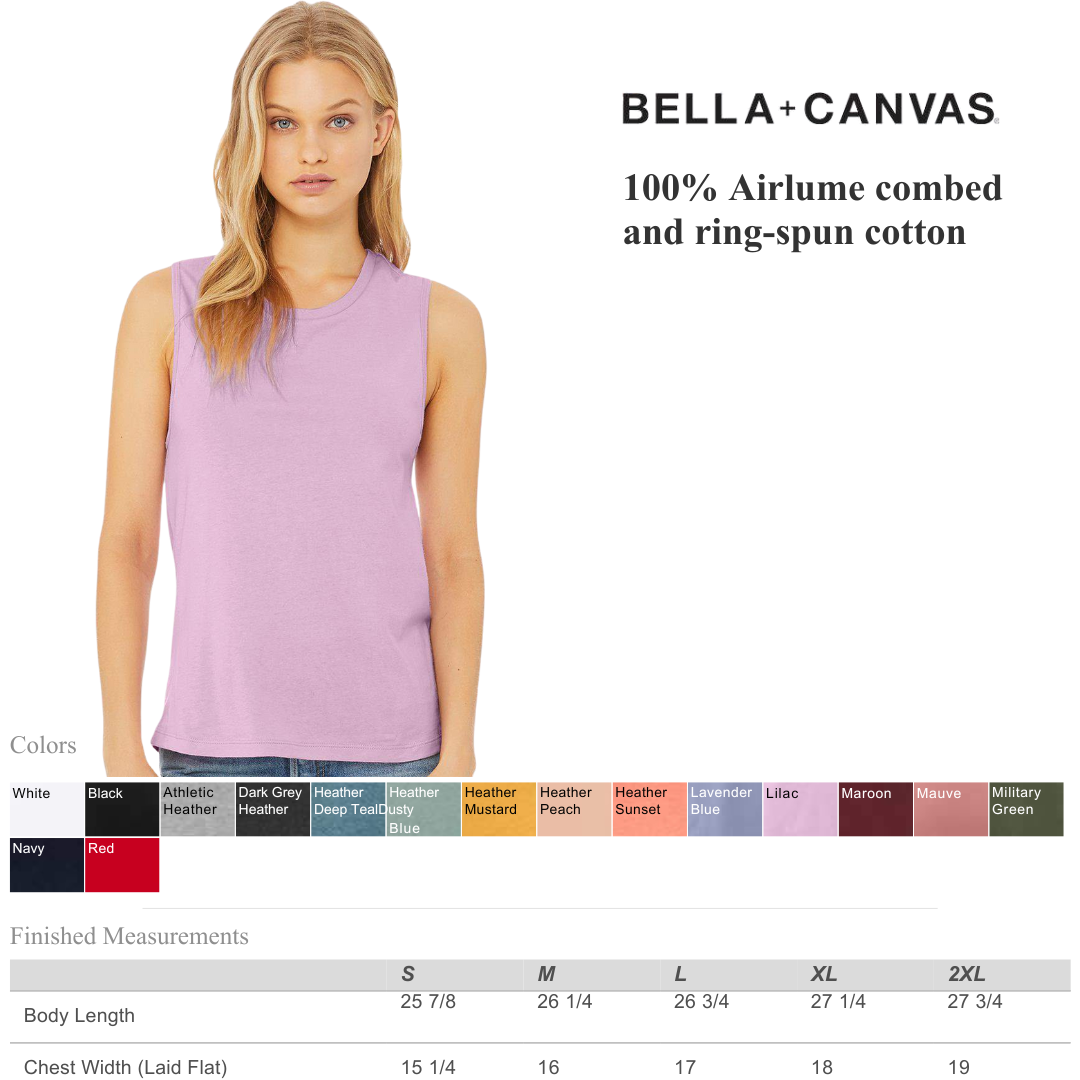 Bella + Canvas Lightweight Top – Relaxed Fit Muscle Tank