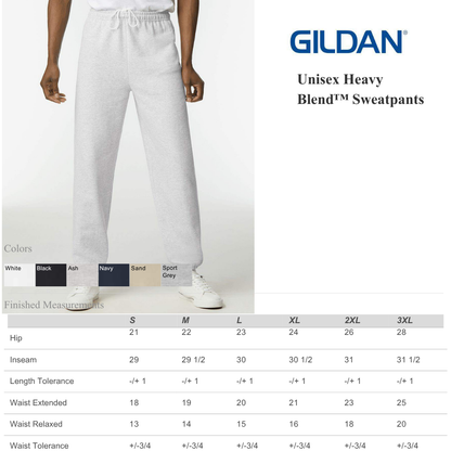 Unisex Heavy Blend Sweatpants – Soft Fleece Everyday Comfort