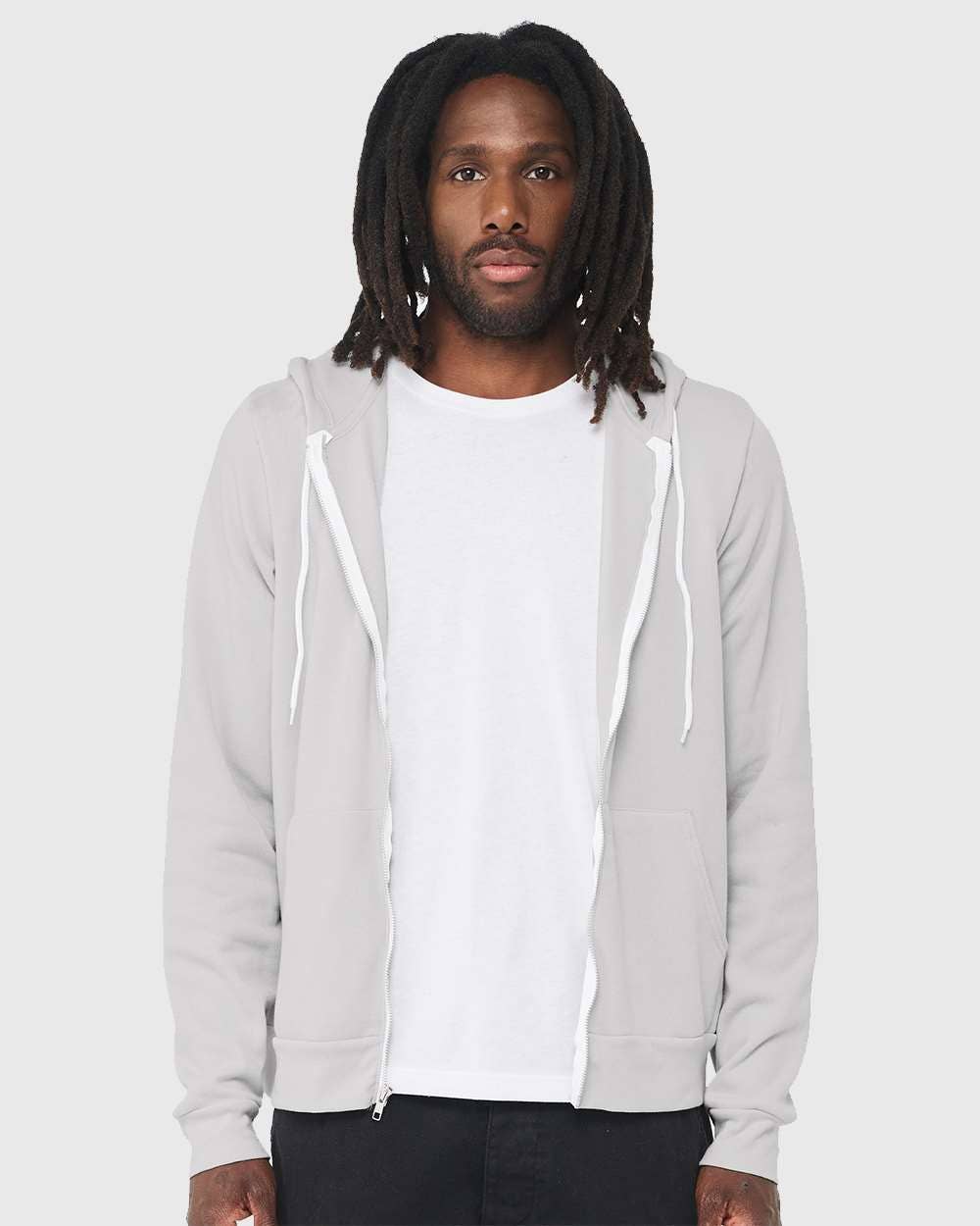 Unisex Sponge Fleece Full-Zip Hoodie | Comfort Soft Cotton