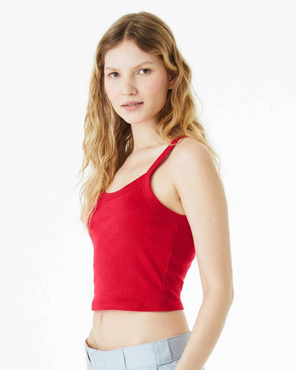 BELLA + CANVAS Women’s Micro Rib Spaghetti Strap Tank Top