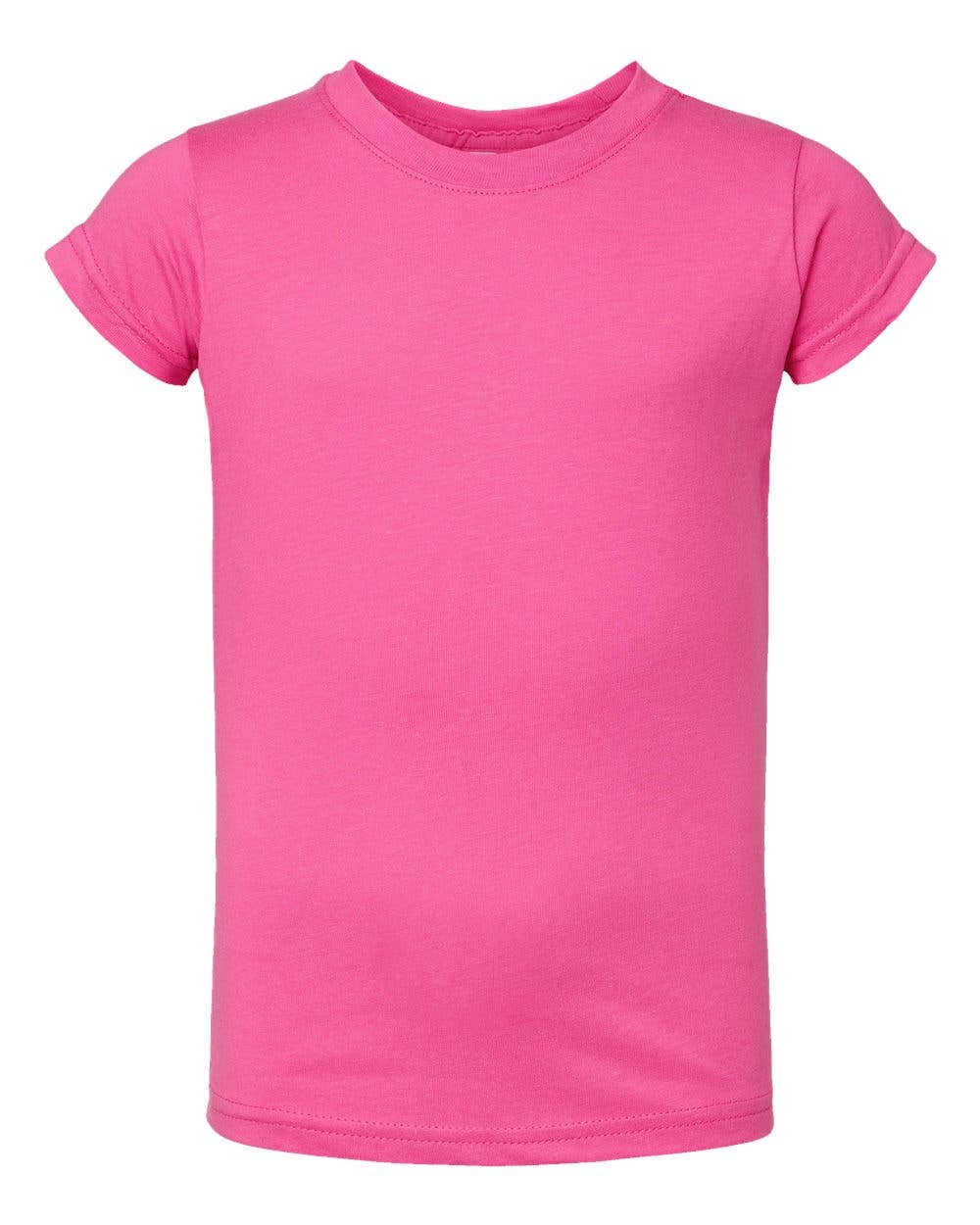Toddler Girls Fine Jersey T-Shirt Soft Cotton Tee 2T–5/6