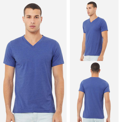Bella Canvas Unisex V-Neck Heather T-Shirt