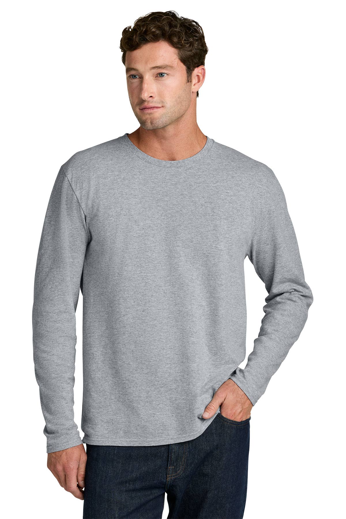 Lightweight Cotton Long Sleeve Tee for Brands Teams & Events