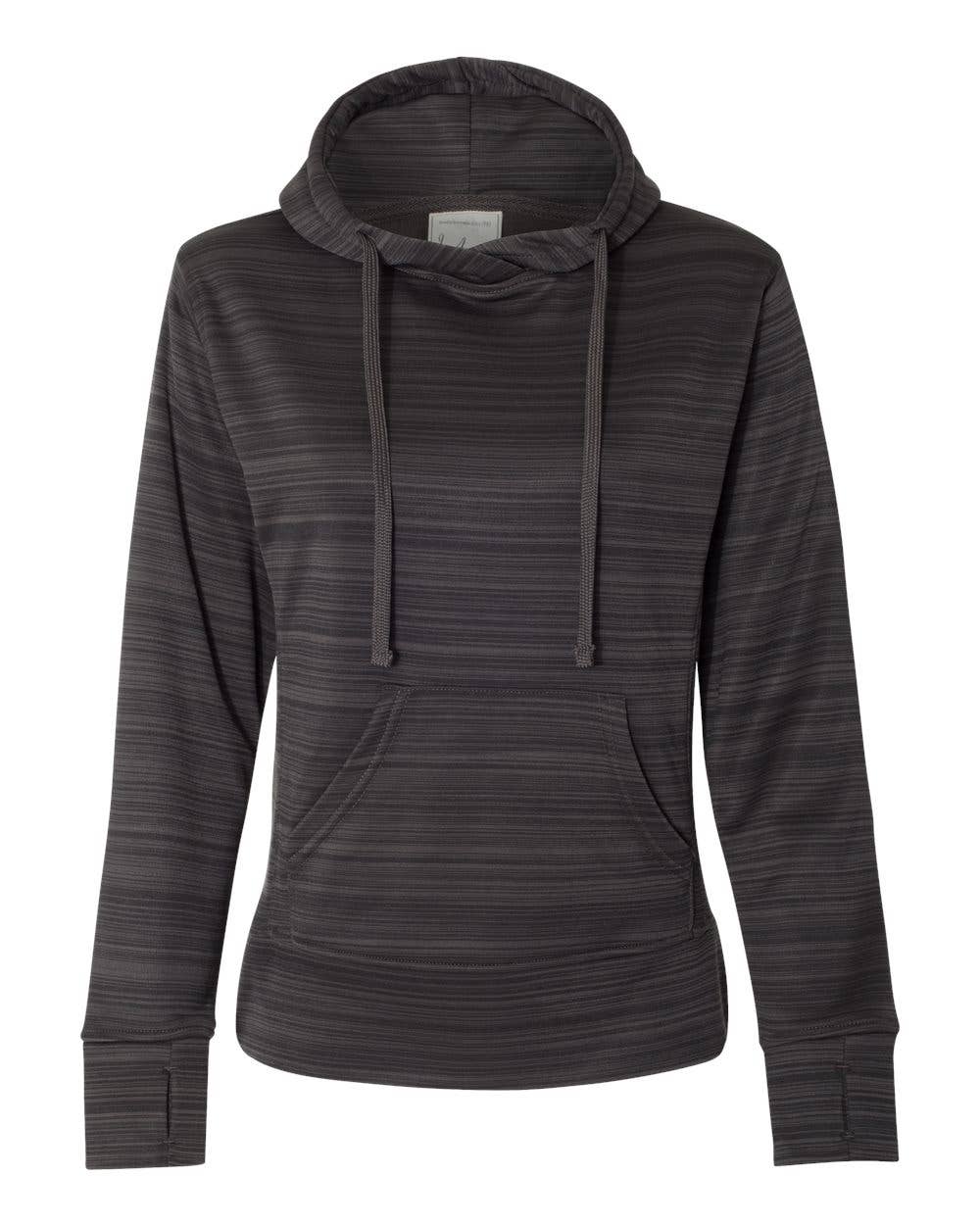 Women’s Performance Fleece Hoodie | Soft Striped Pullover wi