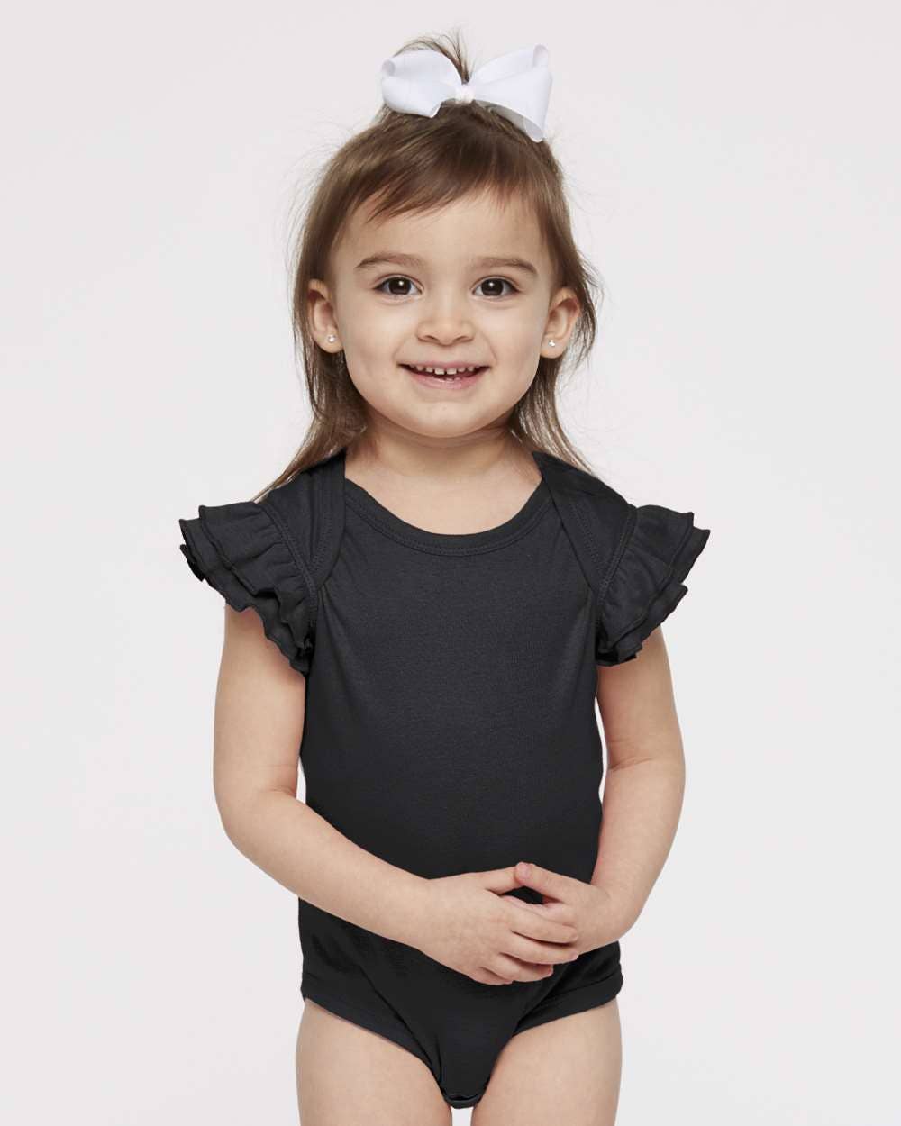 Infant Flutter Sleeve Cotton Bodysuit – Soft Baby One-Piece