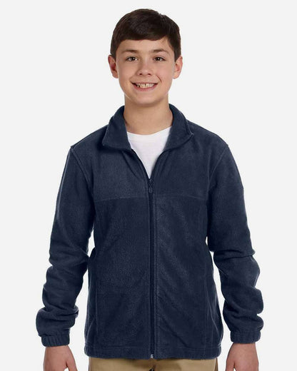Youth Full-Zip Fleece Jacket | Soft Warm & Comfortable