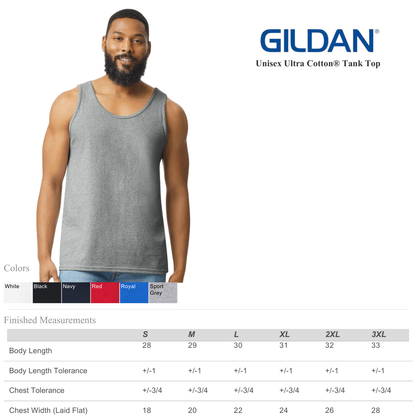 Unisex Ultra Cotton Tank Top Classic Fit Sleeveless Tee