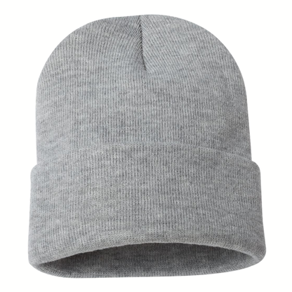 Premium 12” Cuffed Knit Beanie – Warm, Soft & Unisex Winter