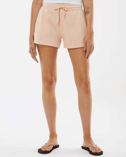 Women’s Lightweight Wave Wash Fleece Shorts with Pockets