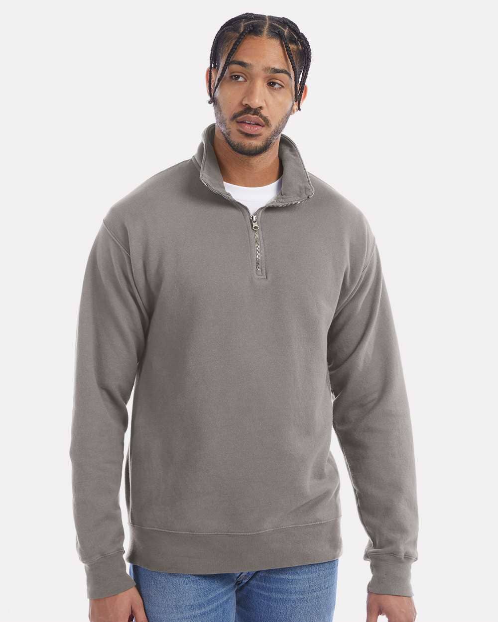 ComfortWash Unisex Quarter-Zip Pullover | Soft Vintage Feel