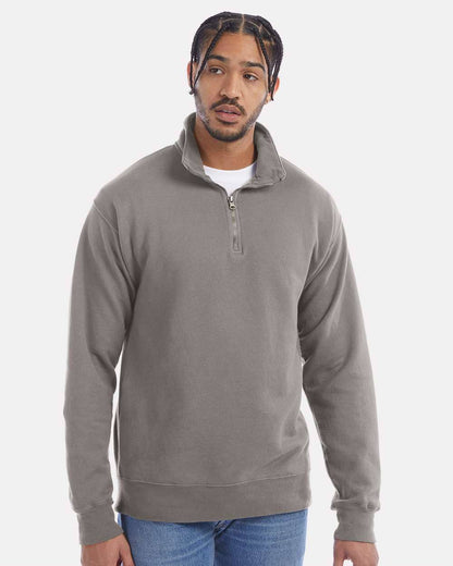 ComfortWash Unisex Quarter-Zip Pullover | Soft Vintage Feel