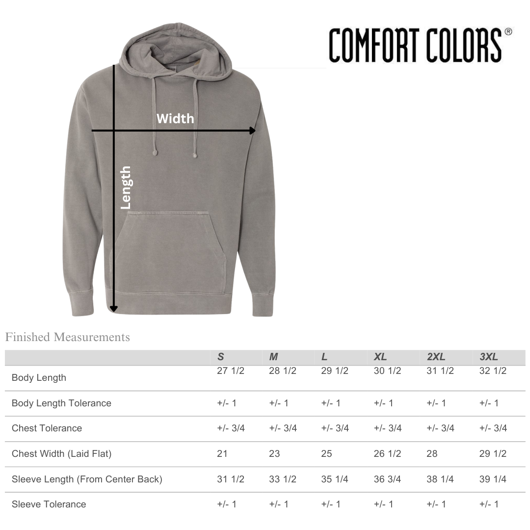 Comfort Colors 1567 Garment-Dyed Hooded Sweatshirt