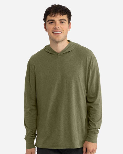 Next Level Unisex Lightweight Hooded Long Sleeve T-Shirt