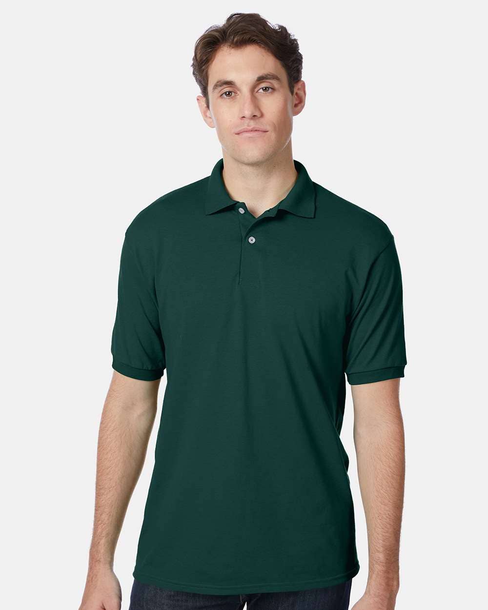 Hanes EcoSmart Polo Shirt | Cotton-Poly Jersey | Classic Fit