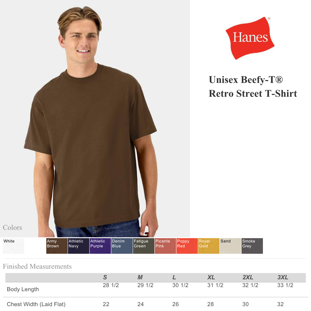Beefy-T Oversized Street T-Shirt | 100% Cotton Relaxed Fit