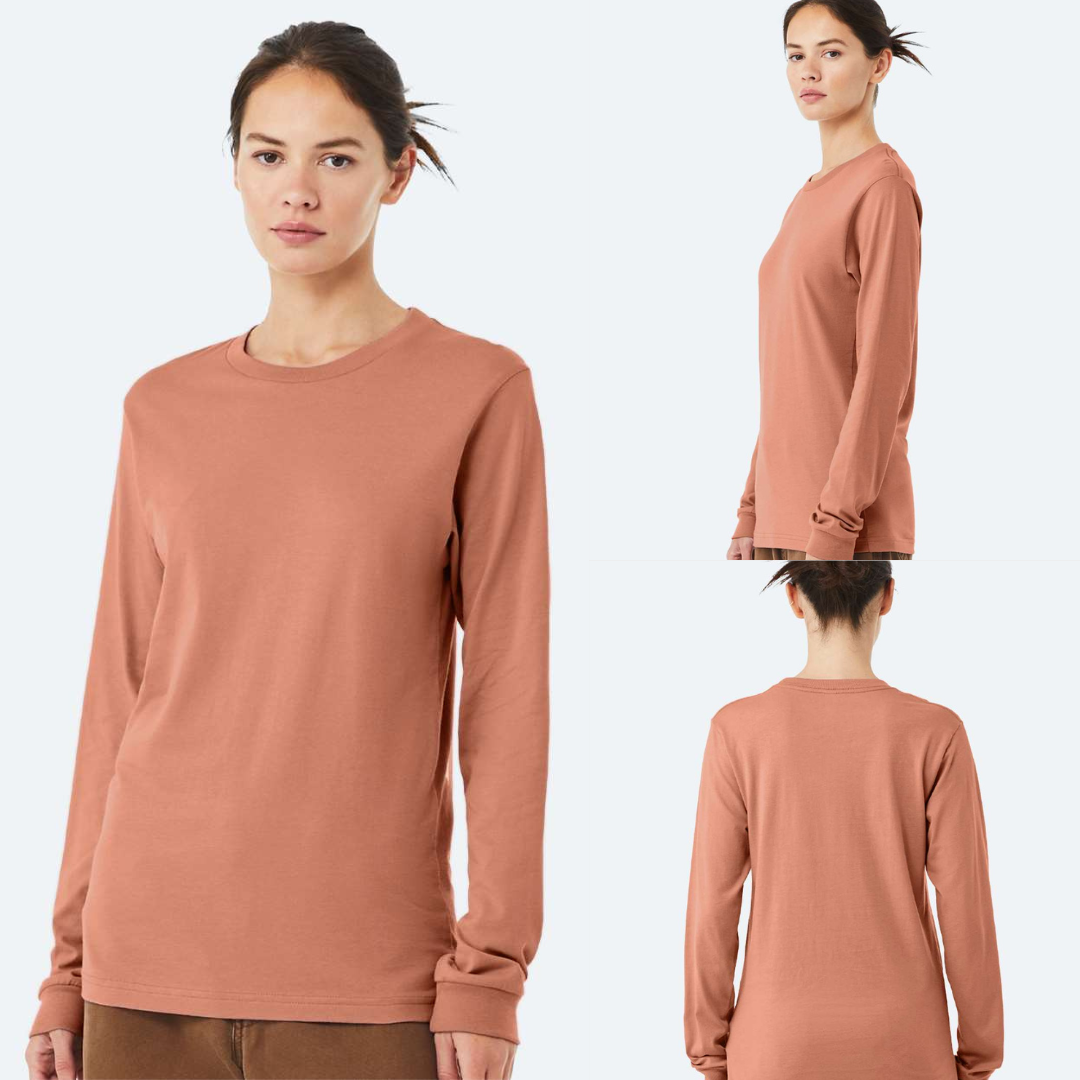 Unisex Soft Cotton Long Sleeve Tee | Bella + Canvas