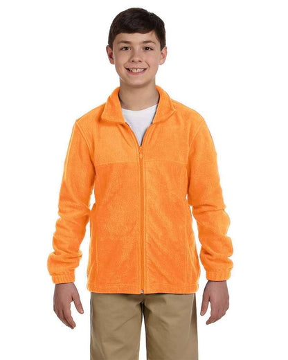 Youth Full-Zip Fleece Jacket | Soft Warm & Comfortable