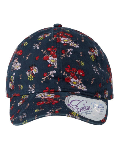 Women’s Vintage-Style Washed Print Baseball Cap | Adjustable