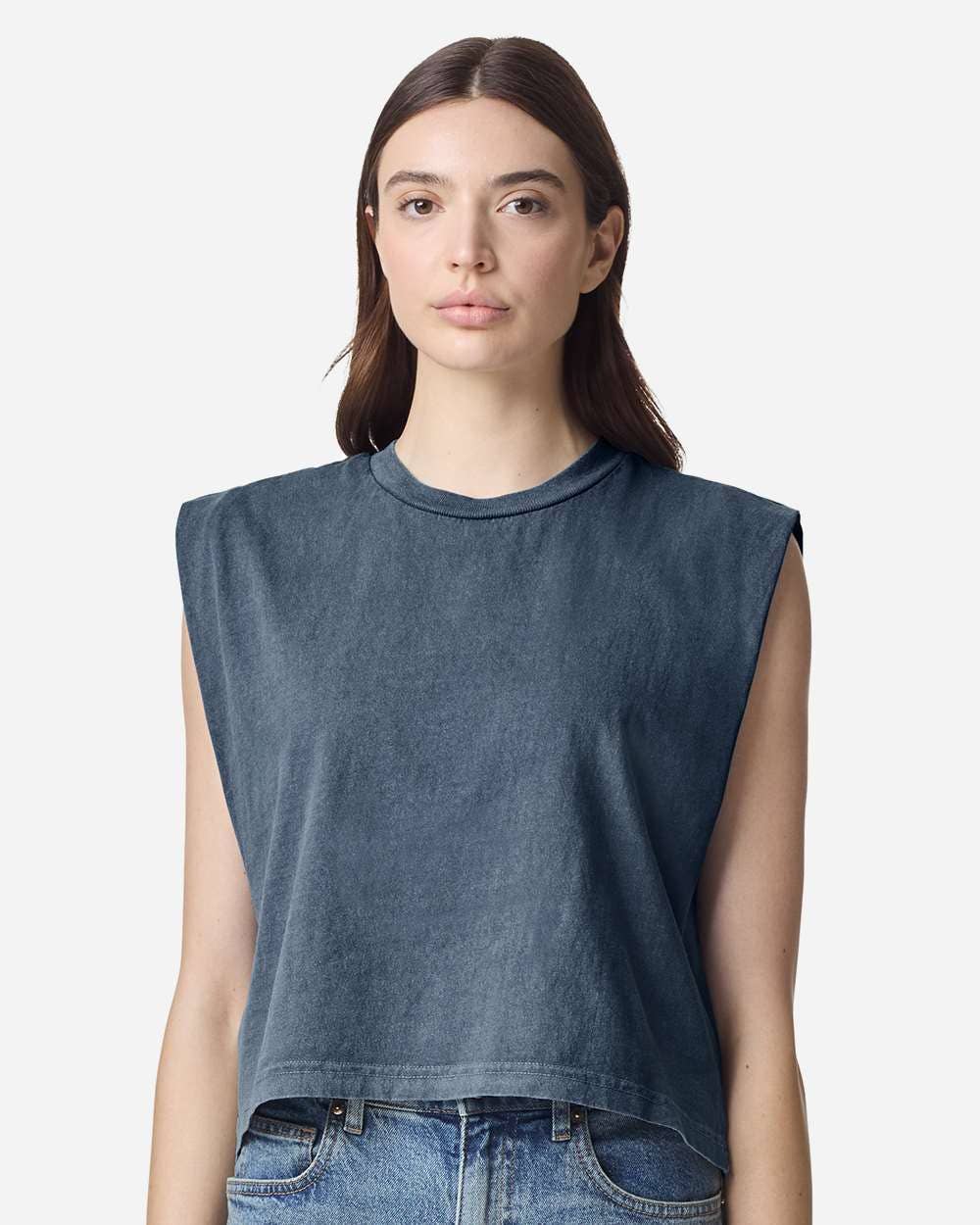American Apparel | Women’s Heavyweight Muscle Tee | Boxy Fit