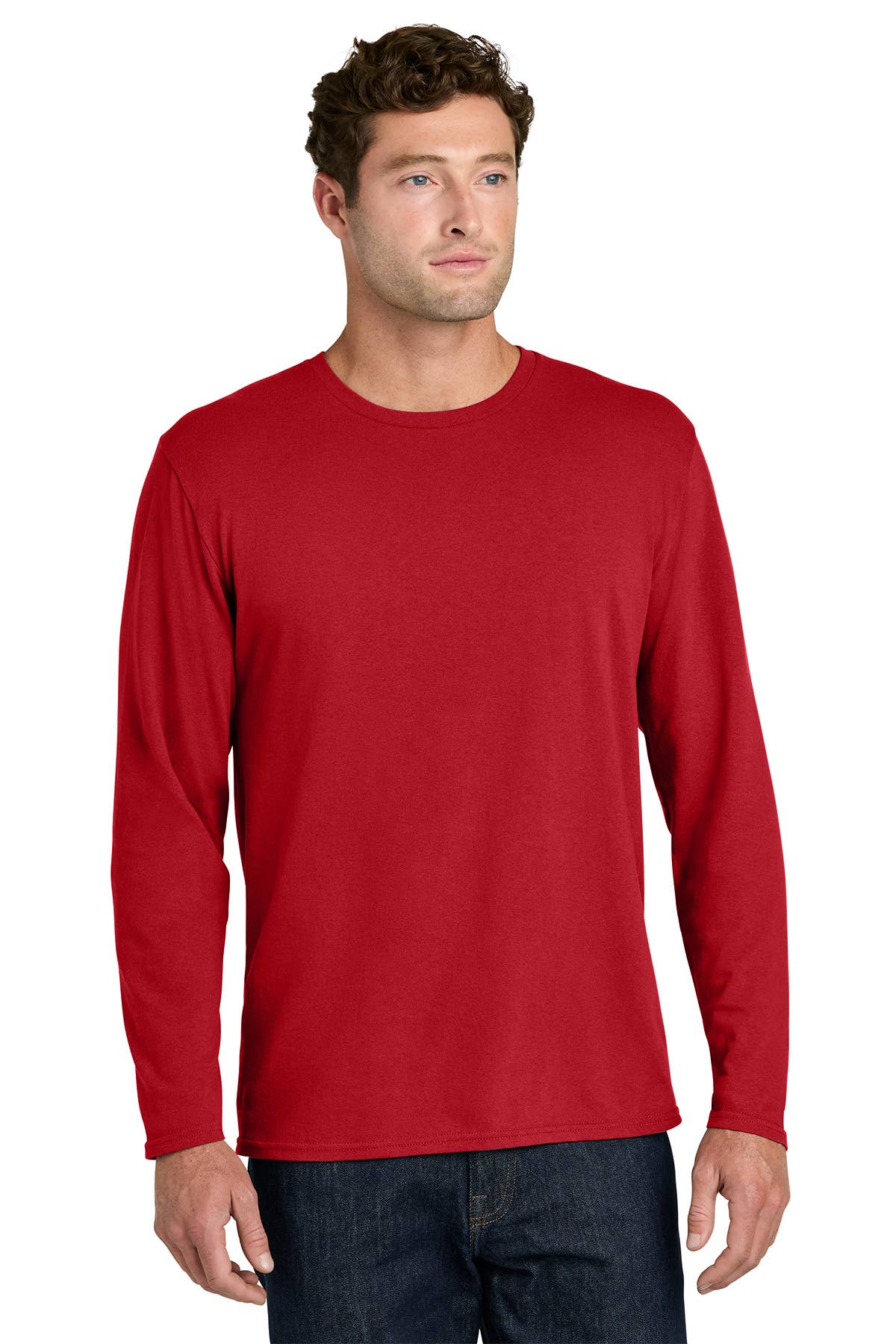 Lightweight Cotton Long Sleeve Tee for Brands Teams & Events
